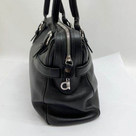  Ferragamo フェラガモ ハンドバッグ  トートバッグ ファスナー持ち手部分欠損 FZ-21 7329 ブラック