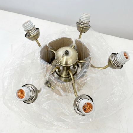  nagasawa 吊り下げ照明 天井直付シャンデリア シーリングライト 5灯 アンティーク調 nl-0843