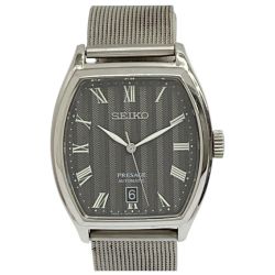 ◆◆ SEIKO セイコー プレサージュ 腕時計 自動巻き ステンレススチール 社外ベルト(BAMBI製) 4R35-02V0 Bランク