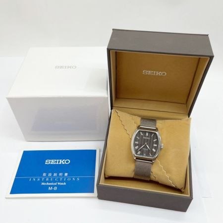  SEIKO セイコー プレサージュ 腕時計 自動巻き ステンレススチール 社外ベルト(BAMBI製) 4R35-02V0