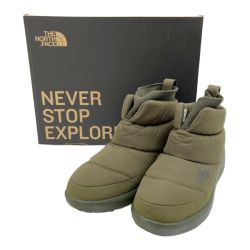 ◆◆ THE NORTH FACE ザノースフェイス ブーツ ヌプシ ブーティ ウォータープルーフ ニット ミニ 23cm NFW52274 グリーン Bランク