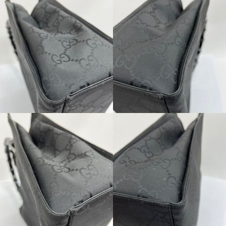  GUCCI グッチ ハンドバッグ GGキャンバス バンブー ショルダーバッグ 2way 002.1016 ブラック