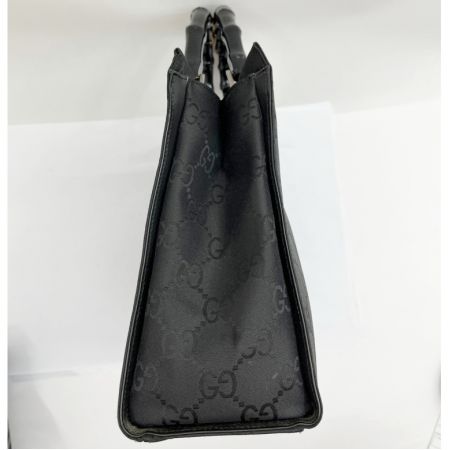  GUCCI グッチ ハンドバッグ GGキャンバス バンブー ショルダーバッグ 2way 002.1016 ブラック