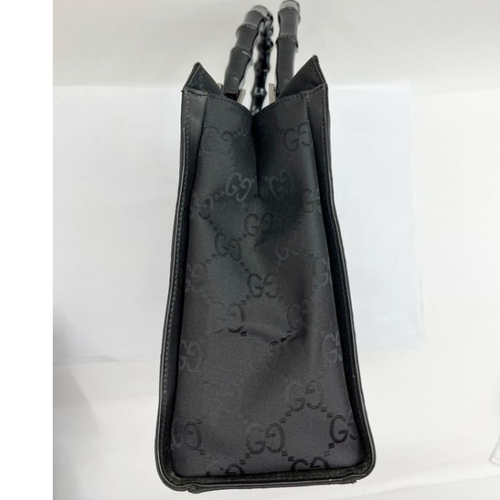 GUCCI グッチ ハンドバッグ GGキャンバス バンブー ショルダーバッグ 