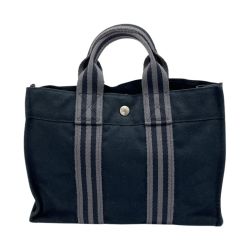 ◆◆ HERMES エルメス バッグ ハンドバッグ フールトゥ ブラック Bランク