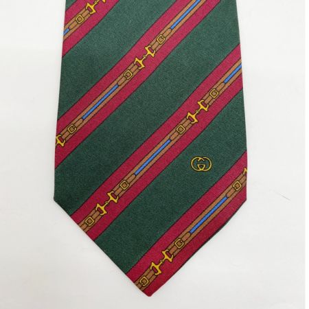  GUCCI グッチ ネクタイ シルクネクタイ ホースビット グリーン