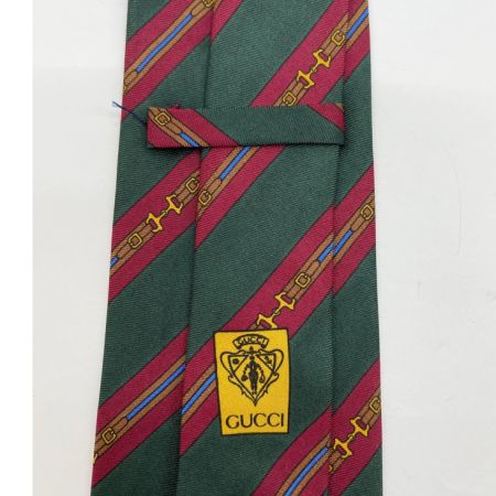  GUCCI グッチ ネクタイ シルクネクタイ ホースビット グリーン