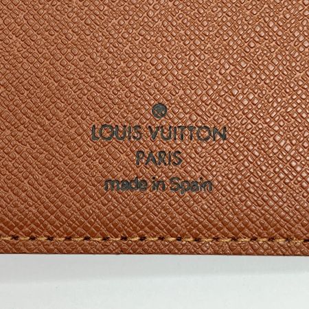  LOUIS VUITTON ルイヴィトン 長財布 ポルトシェキエカルトクレディ モノグラム 角ソリ 下部分少し破け M62225 ブラウン系