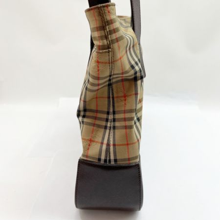  Burberrys バーバリーズ オールド バッグ トートバッグ ノバチェック チャーム ブラウン