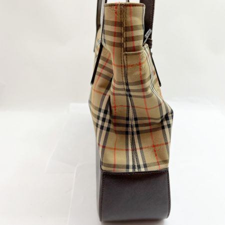  Burberrys バーバリーズ オールド バッグ トートバッグ ノバチェック チャーム ブラウン