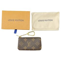 ◆◆ LOUIS VUITTON ルイヴィトン コインケース キーケース ポシェットクレ モノグラム M62650 ブラウン Aランク