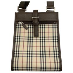 ◆◆ BURBERRY バーバリー ショルダーバッグ ノバチェック 縦型 TI 4136 BH 54 ベージュ Bランク