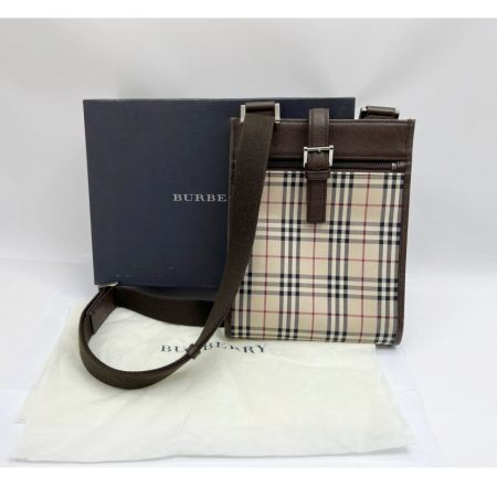  BURBERRY バーバリー ショルダーバッグ ノバチェック 縦型 TI 4136 BH 54 ベージュ