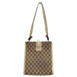◆◆ GUCCI グッチ ショルダーバッグ GGキャンバス 110292 ベージュ Bランク