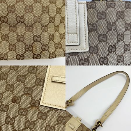  GUCCI グッチ ショルダーバッグ GGキャンバス 110292 ベージュ