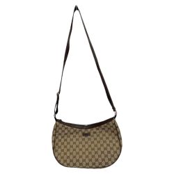 ◆◆ GUCCI グッチ ショルダーバッグ GG キャンバス  122790 001998 ブラウン Bランク