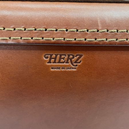  HERZ リュック レザー 長方形 ブラウン