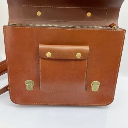  HERZ リュック レザー 長方形 ブラウン