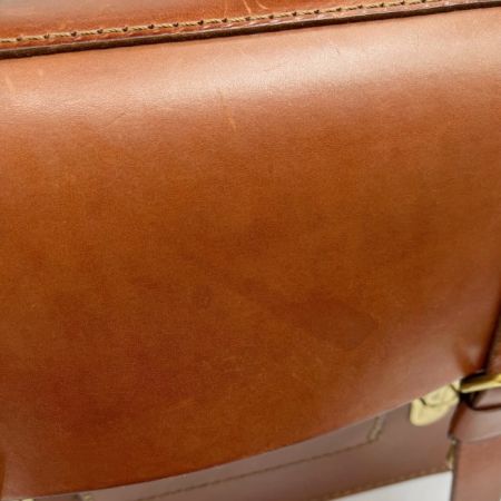  HERZ リュック レザー 長方形 ブラウン