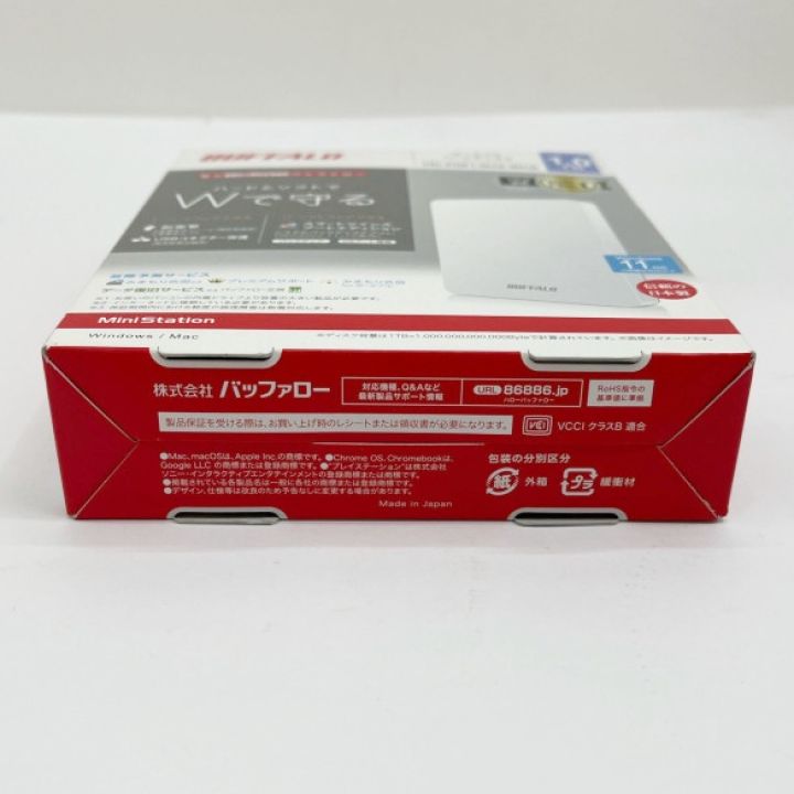 BUFFALO バッファロー ポータブルHDD ポータブルハードディスク 1.0TB