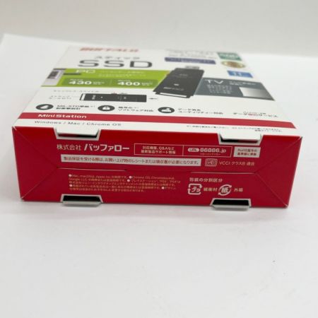  BUFFALO バッファロー ポータブルSSD 外付けスティックタイプ 500GB SSD-PUT500U3-BKC