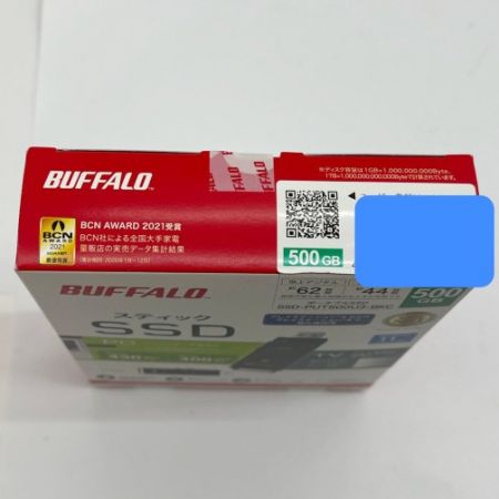  BUFFALO バッファロー ポータブルSSD 外付けスティックタイプ 500GB SSD-PUT500U3-BKC
