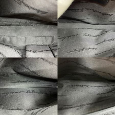  Salvatore Ferragamo サルヴァトーレフェラガモ トートバッグ ガンチーニ レザー  EF-21 0704 ブラック