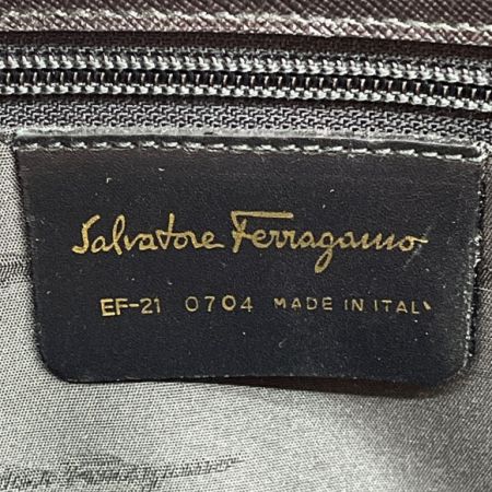  Salvatore Ferragamo サルヴァトーレフェラガモ トートバッグ ガンチーニ レザー  EF-21 0704 ブラック
