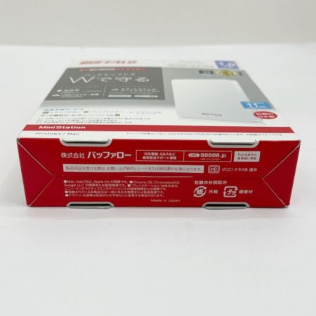  BUFFALO バッファロー ポータブルHDD ポータブルハードディスク 1.0TB バッファロー（Buffalo） ポータブルＨＤＤ HD-PGF1.0U3-WHA ホワイト HDD：1TB ホワイト