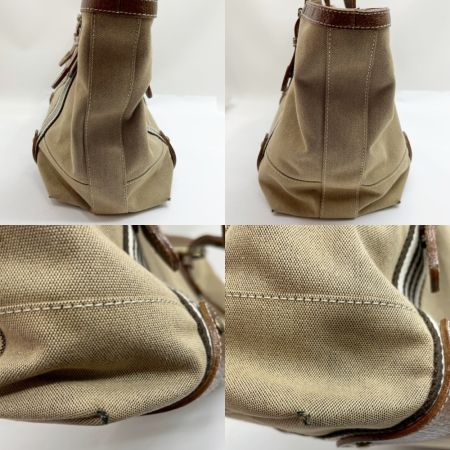  BURBERRY BLUE LABEL バーバリーブルーレーベル トートバッグ キャンバス  ZAE55-250-40 ライトブラウン