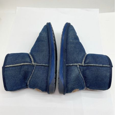  EMU エミュー ムートンブーツ STINGER DENIM MINI W11377 24cm US7 インディゴ
