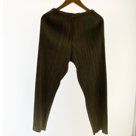  ISSEY MIYAKE イッセイミヤケ パンツ プリーツプリーズ サイズ1 PP91-JF433 オリーブ