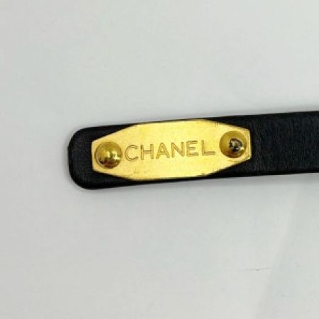  CHANEL シャネル ベルト ヴィンテージ プレート ココマーク カメリア 亀 香水 バッグ クローバー ブラック