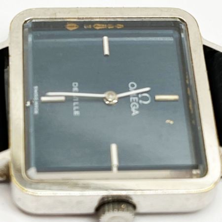  OMEGA オメガ デビル スクエア レディース 腕時計 手巻き アンティーク ネイビー
