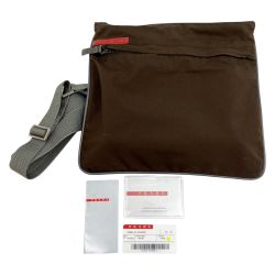 ◆◆ PRADA プラダ スポーツ ショルダーバッグ ナイロンバッグ 4VA031 ブラウン Bランク