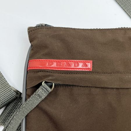  PRADA プラダ スポーツ ショルダーバッグ ナイロンバッグ 4VA031 ブラウン