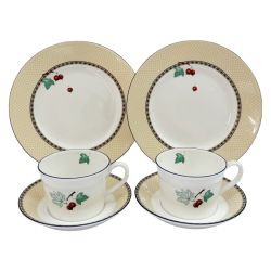 ◆◆ Wedgwood ウェッジウッド カップ&ソーサー プレート フルーツシンフォニー 2客・2枚セット Bランク