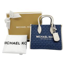 ◆◆ MICHAEL KORS マイケルコース ハンドバッグ ショルダーバッグ ブルー Aランク
