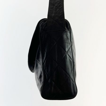  CHANEL シャネル マトラッセ ショルダーバッグ ヴィンテージ フリンジ アンティーク 3119316 ブラック