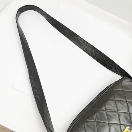  CHANEL シャネル マトラッセ ショルダーバッグ ヴィンテージ フリンジ アンティーク 3119316 ブラック