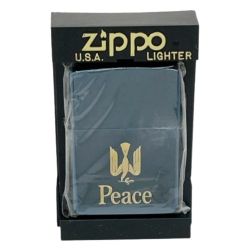◆◆ ZIPPO ジッポー Peace ピース  ブルー Sランク