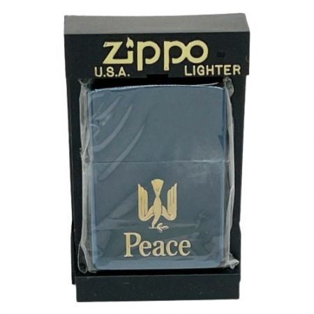  ZIPPO ジッポー Peace ピース  ブルー