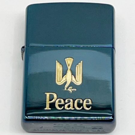  ZIPPO ジッポー Peace ピース  ブルー