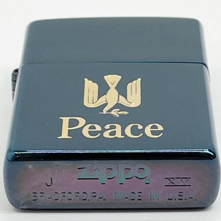  ZIPPO ジッポー Peace ピース  ブルー