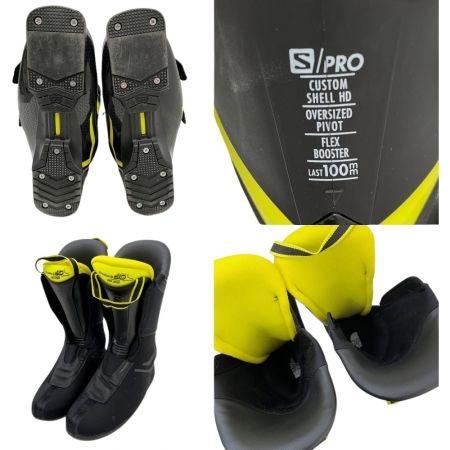  SALOMON サロモン スキーブーツ 25.0cm ソールサイズ294mm S/PRO 110  ブラック×イエロー
