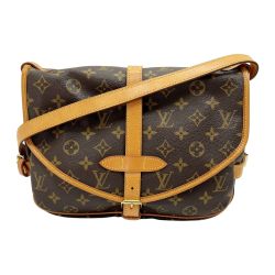 ◆◆ LOUIS VUITTON ルイヴィトン モノグラム ソミュール30 バッグ ショルダー M42256 ブラウン系 Bランク