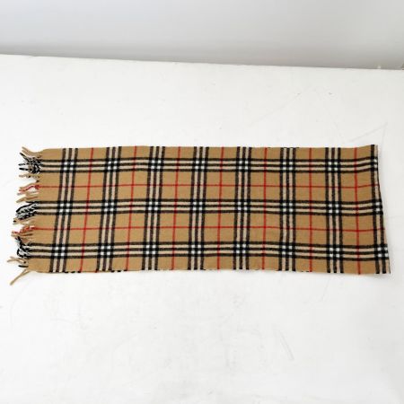  Burberrys バーバリーズ マフラー チェック ラムズウール ブラウン