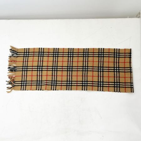  Burberrys バーバリーズ マフラー チェック ラムズウール ブラウン