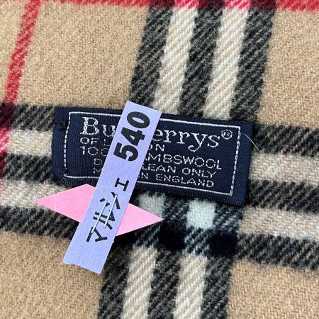  Burberrys バーバリーズ マフラー チェック ラムズウール ブラウン