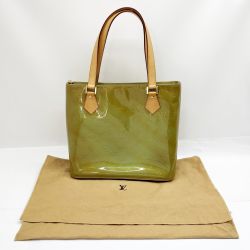 ◆◆ LOUIS VUITTON ルイヴィトン ヴェルニ ヒューストン トートバッグ ハンドバッグ M91053 グリーン Cランク